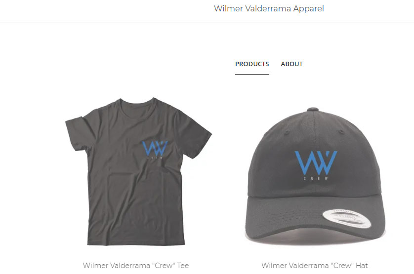 Wilmer Valderrama merchandise "represent".